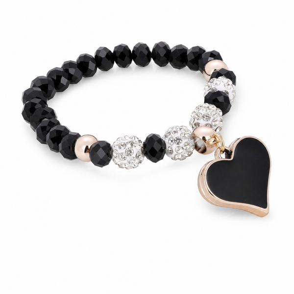 Petraux heart-shaped crystal bracelet handcrafted ethically sourced gemstone